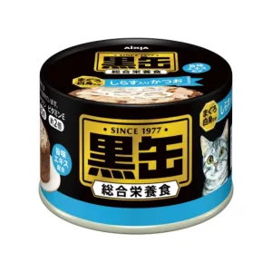 26% OFF (Exp Jan 2025): Aixia Kuro Can Skipjack With Whitemeat & Whitebait Canned Cat Food 160g