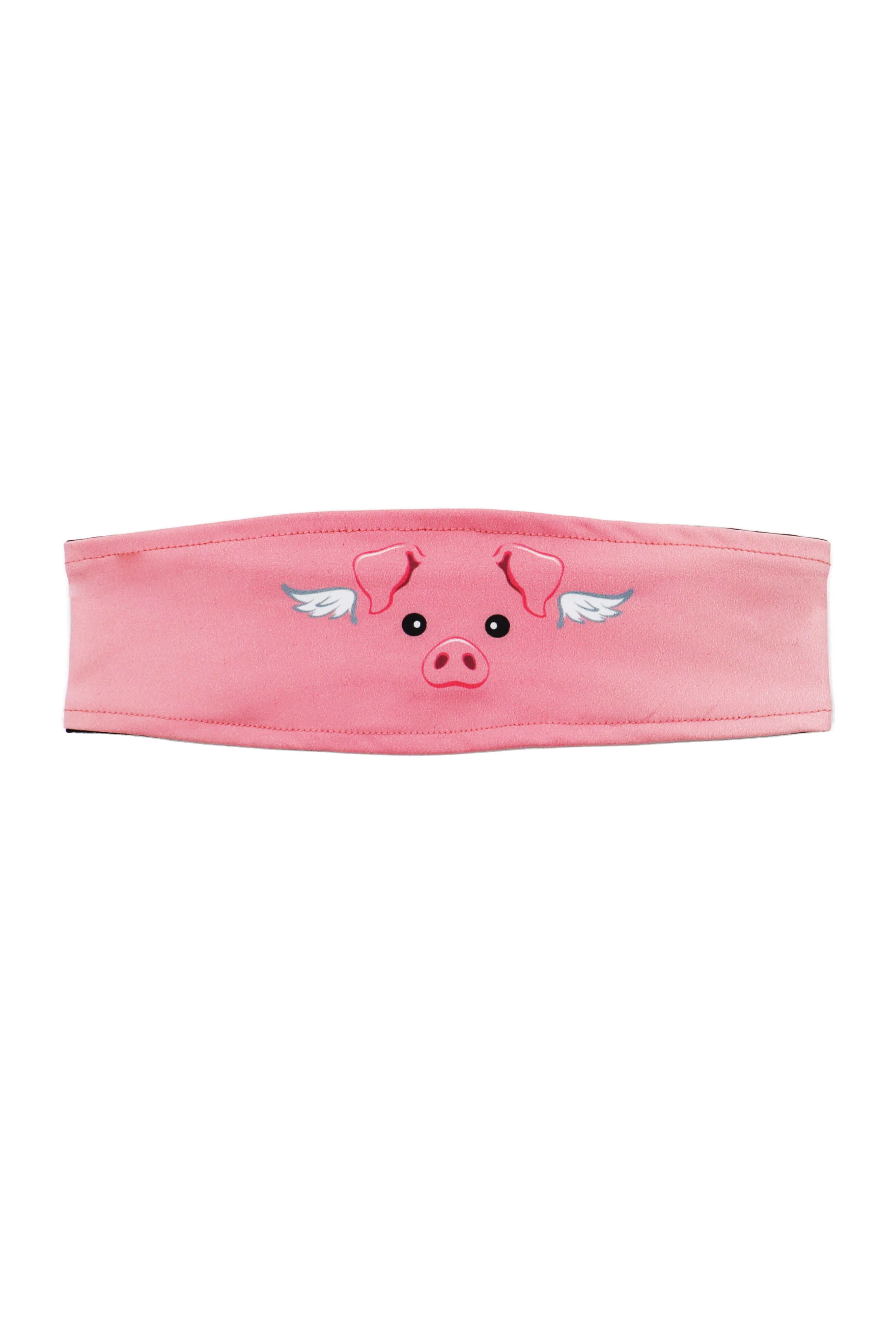 3113 - "When Pigs Fly" Reversible Headband - Pink & White Ombre