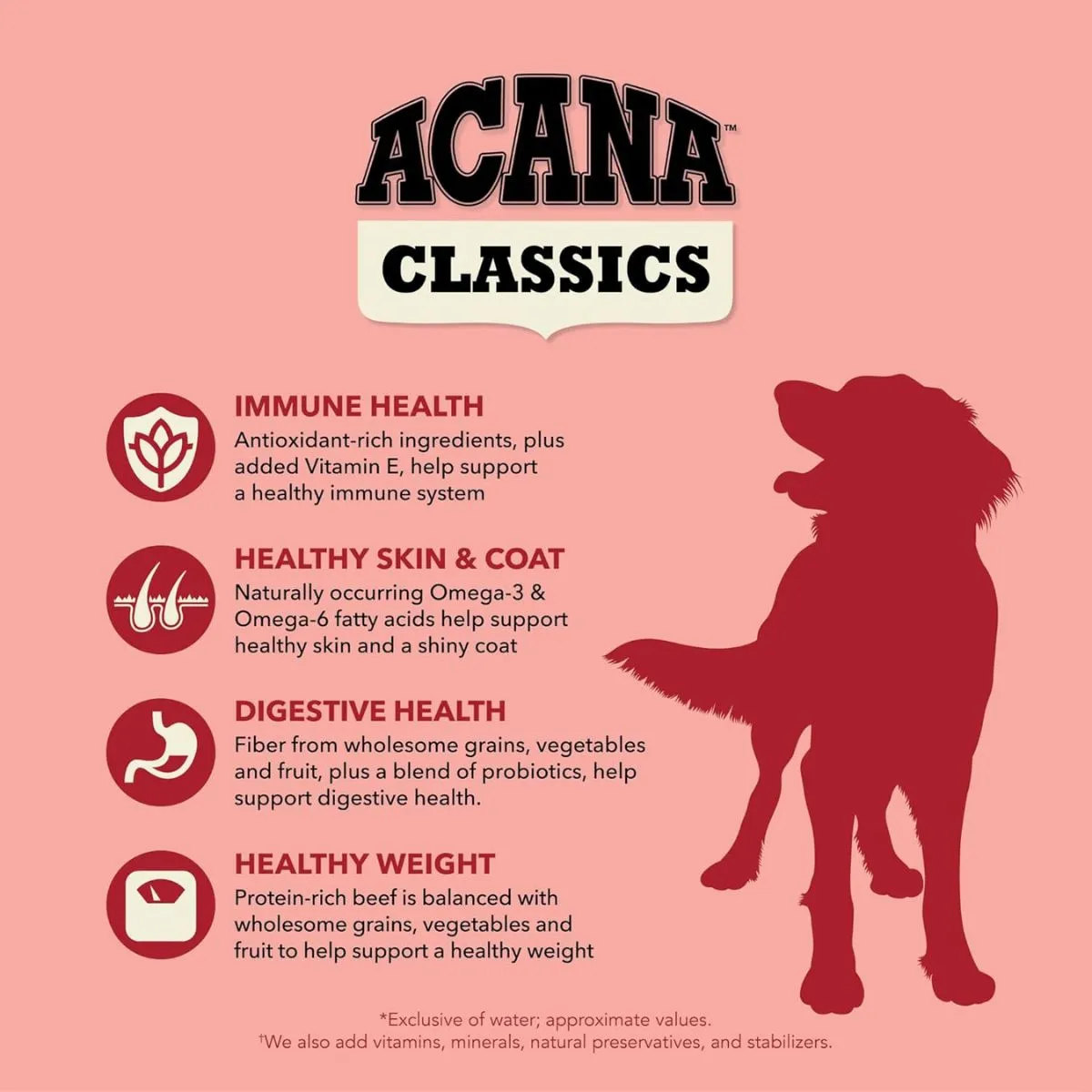 Acana Classics Beef and Barley Dry Dog Food 4lb