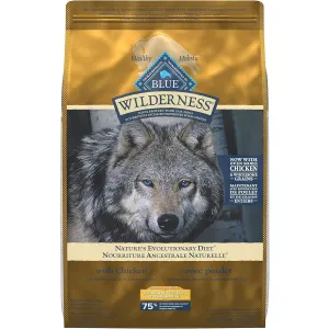 Blue Buffalo Wilderness More Meat & Wholesome Grains Natural Dry Dog Food Healthy Weight Chicken