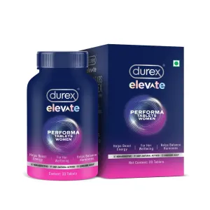 Durex Elevate Performa Tablets for Women - 60 Tablets (Pack of 2)
