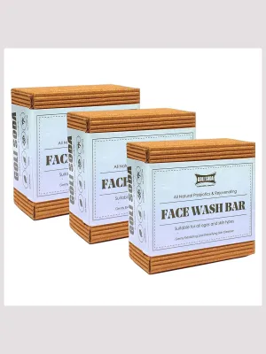 Goli Soda All Natural Probiotics Face Wash Soap Pack Of Three