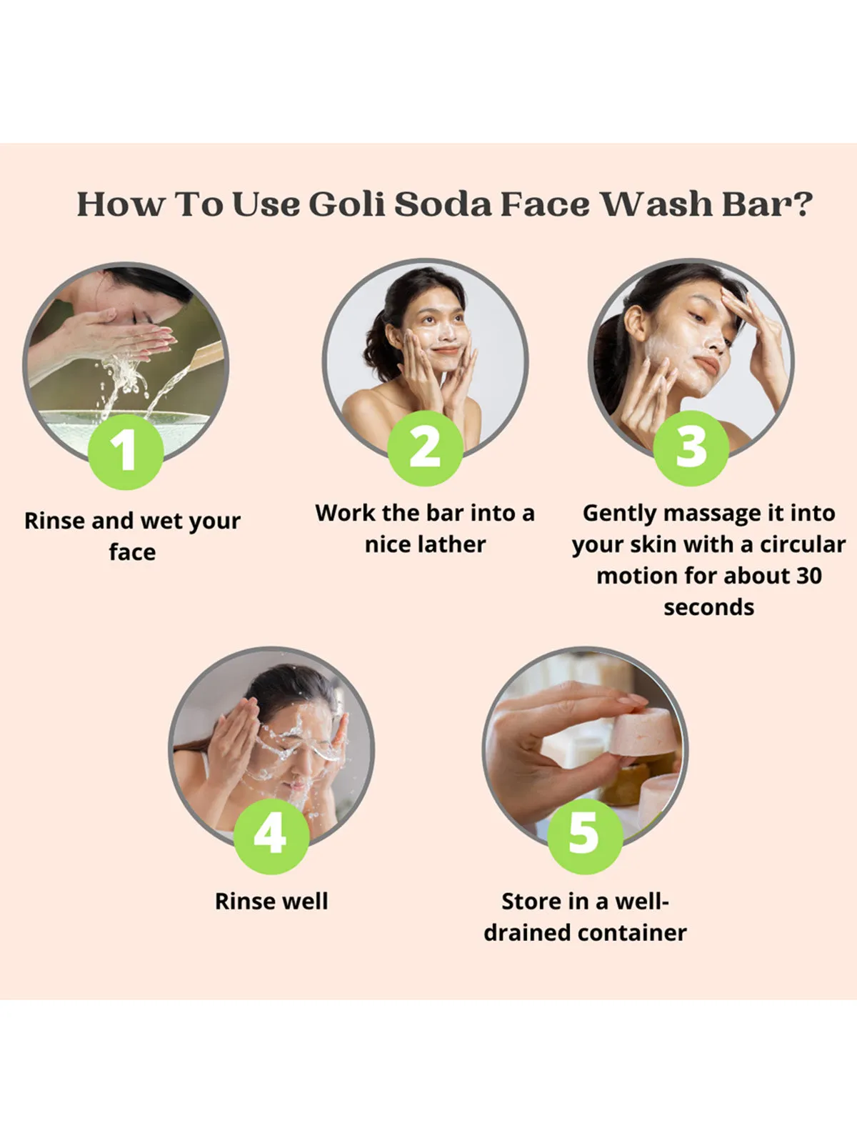 Goli Soda All Natural Probiotics Face Wash Soap