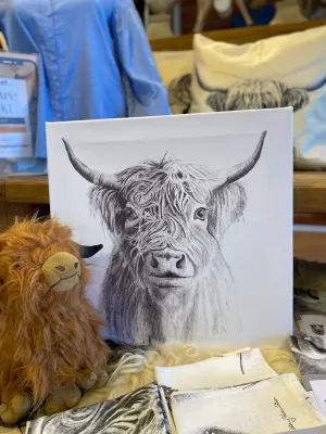 Highlander Cow Canvas
