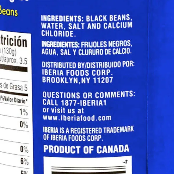 Iberia Premium Black Beans, 15.5 oz