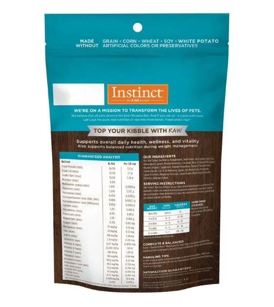 Instinct Raw Boost Mixers Freeze-Dried Topper Dog Food (Adult)