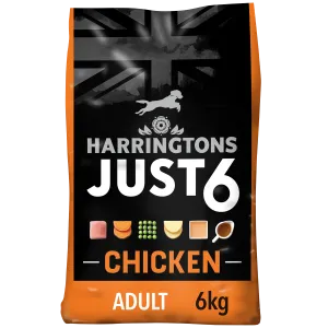 Just 6 Chicken & Vegetables Dry Dog Food 6kg