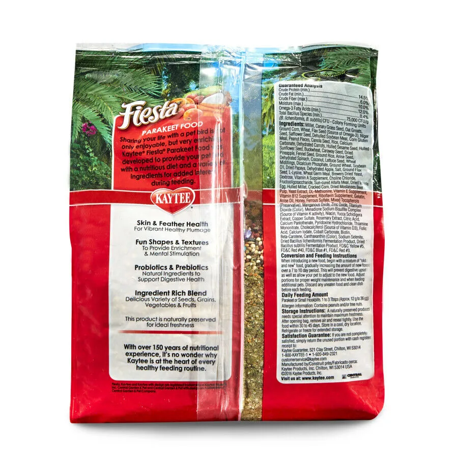 Kaytee Fiesta Parakeet Food 1ea/2 lb