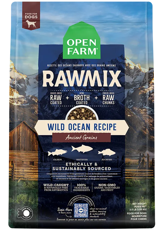 Open Farm Wild Ocean Ancient Grains RawMix For Dogs